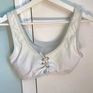 White bikini top